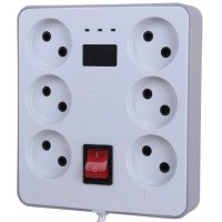 محافظ کامپیوتر شش خانه دیجیتال مدل M106 با کابل 1.8 متری تیراژه